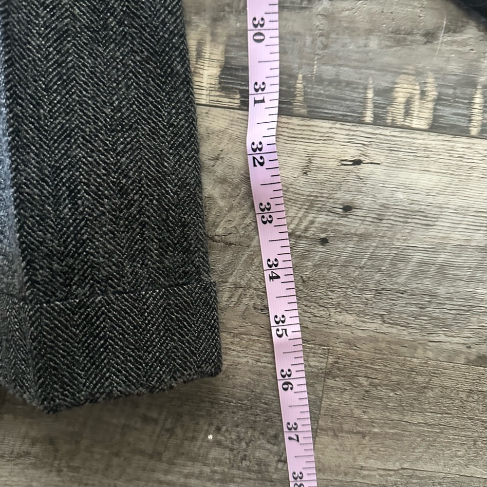 Vintage Black and Grey Ann Taylor Women’s Wool Tailored Pants/Trousers Size 4 - Picture 4 of 7